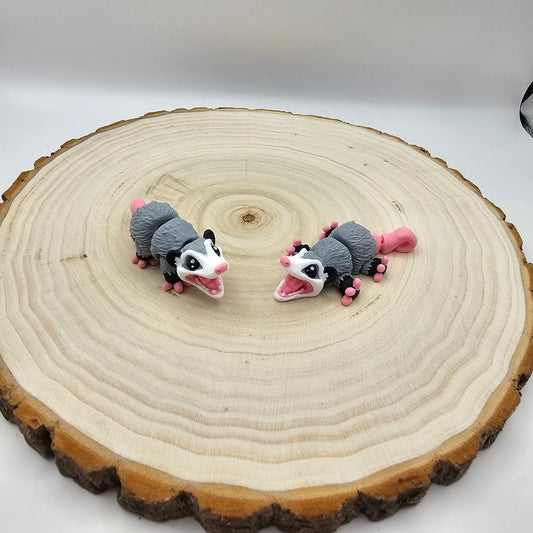 3d printed articulated opossum