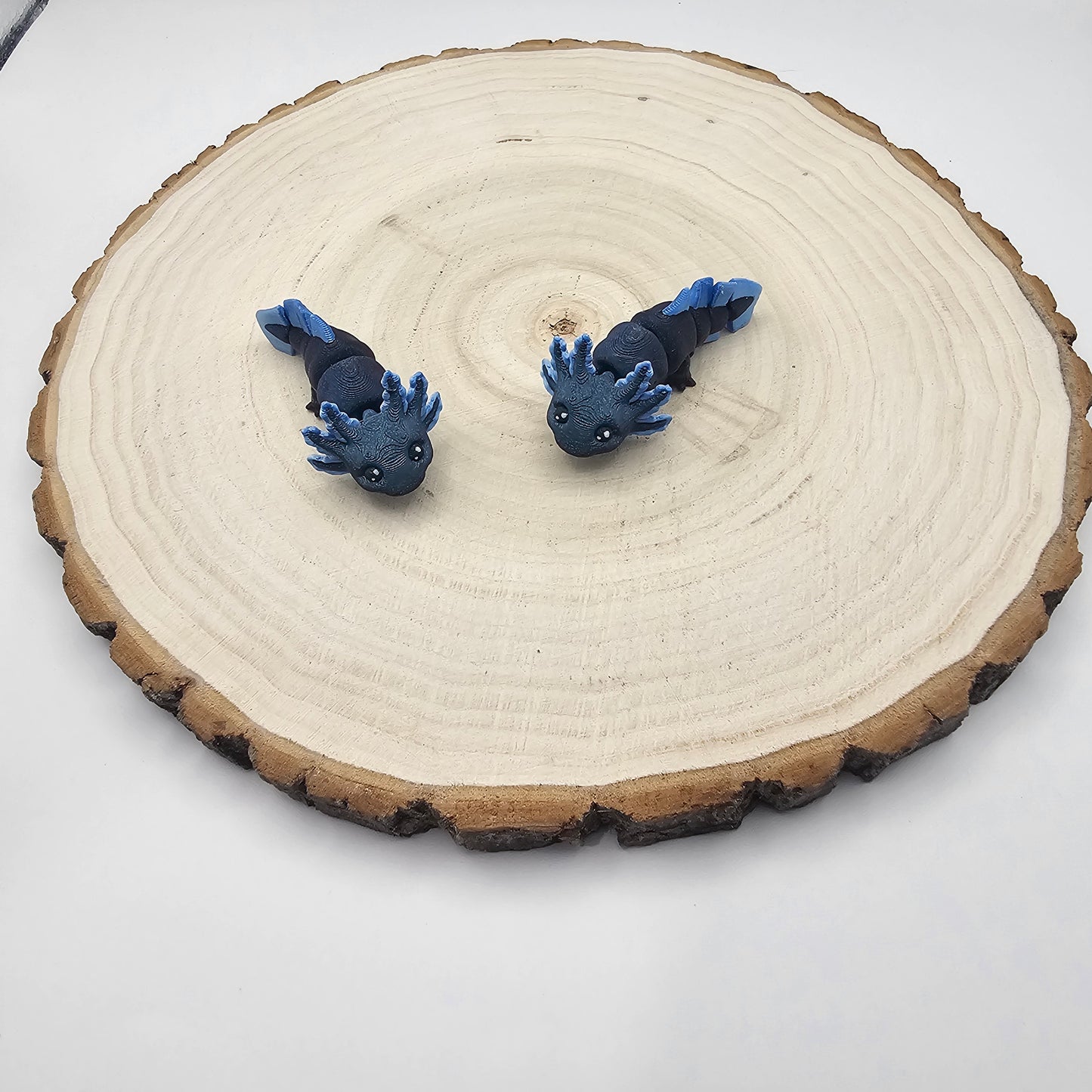 3d printed axolotl keychain
