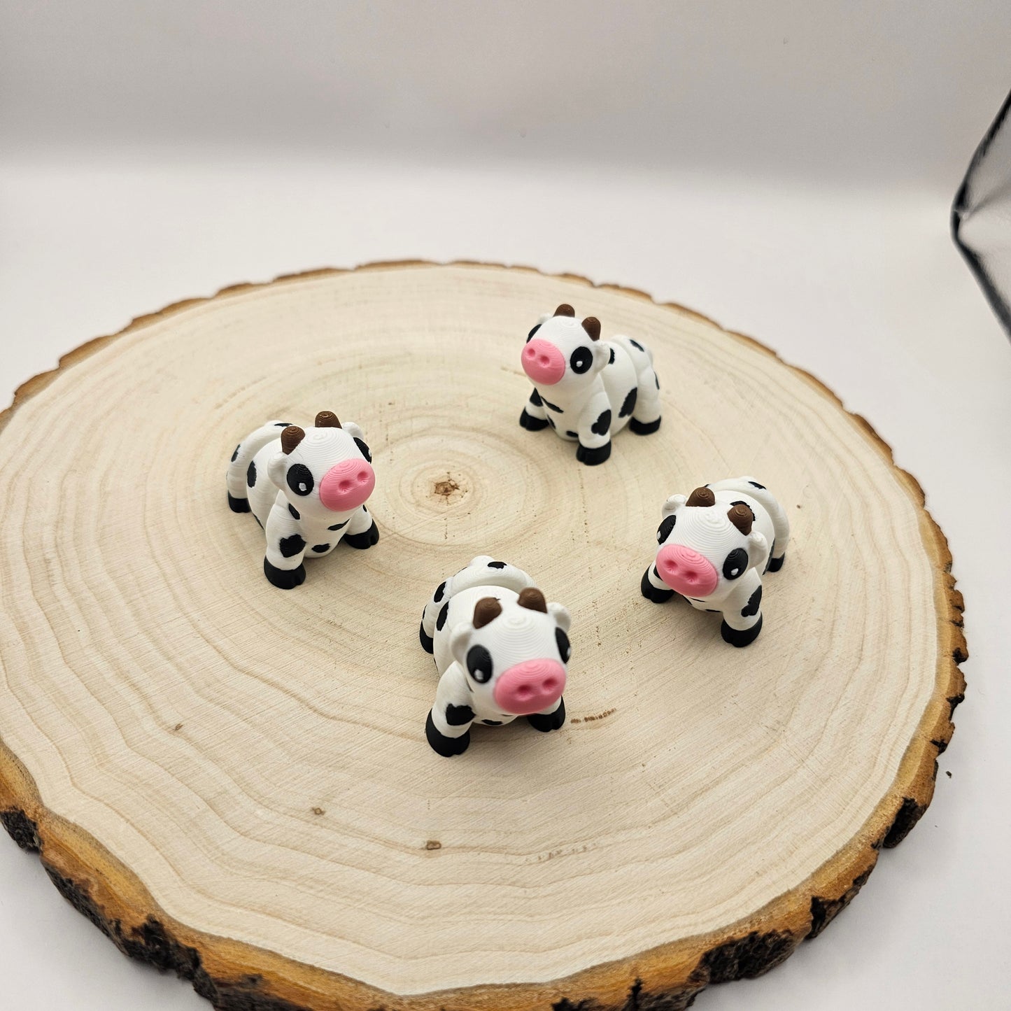3d printed cow keychain