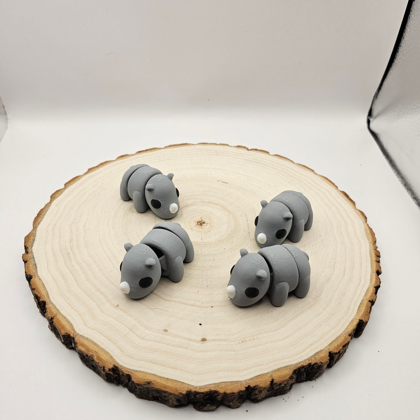 3d printed articulated Rhino fidget