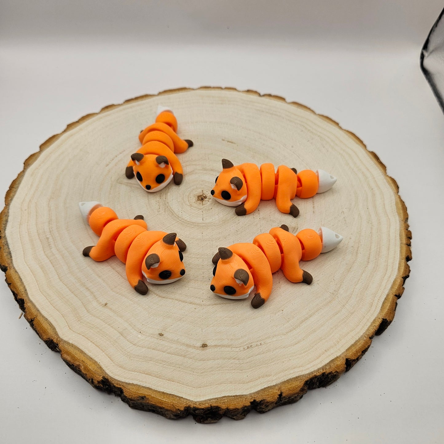 3d printed fox keychain