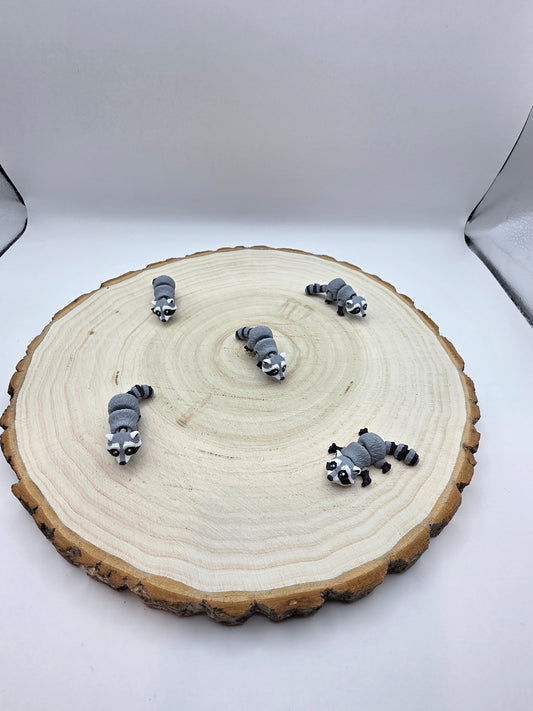 3d printed articulated racoon fidget