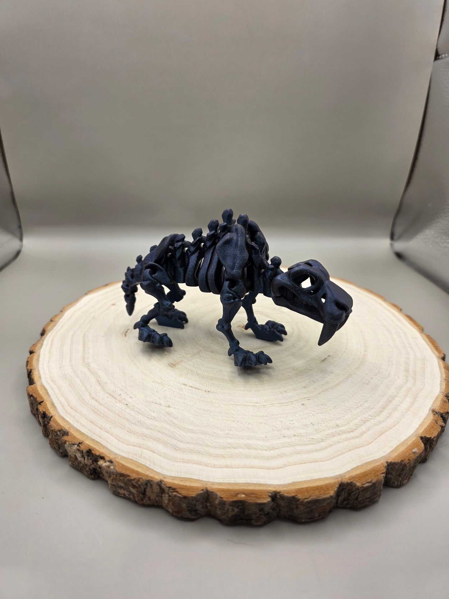 3d printed flexi Saber Tooth Tiger skeleton