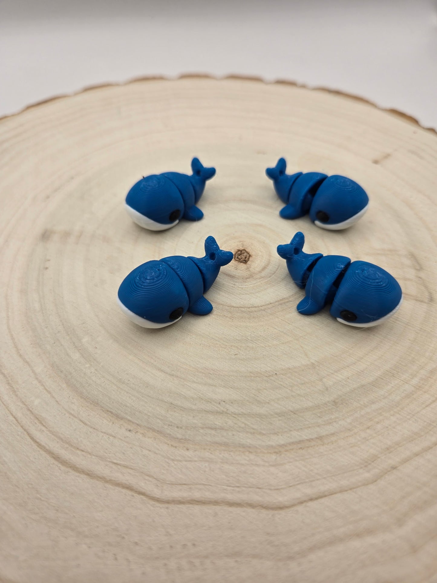 3d printed articulated Blue Whale fidget