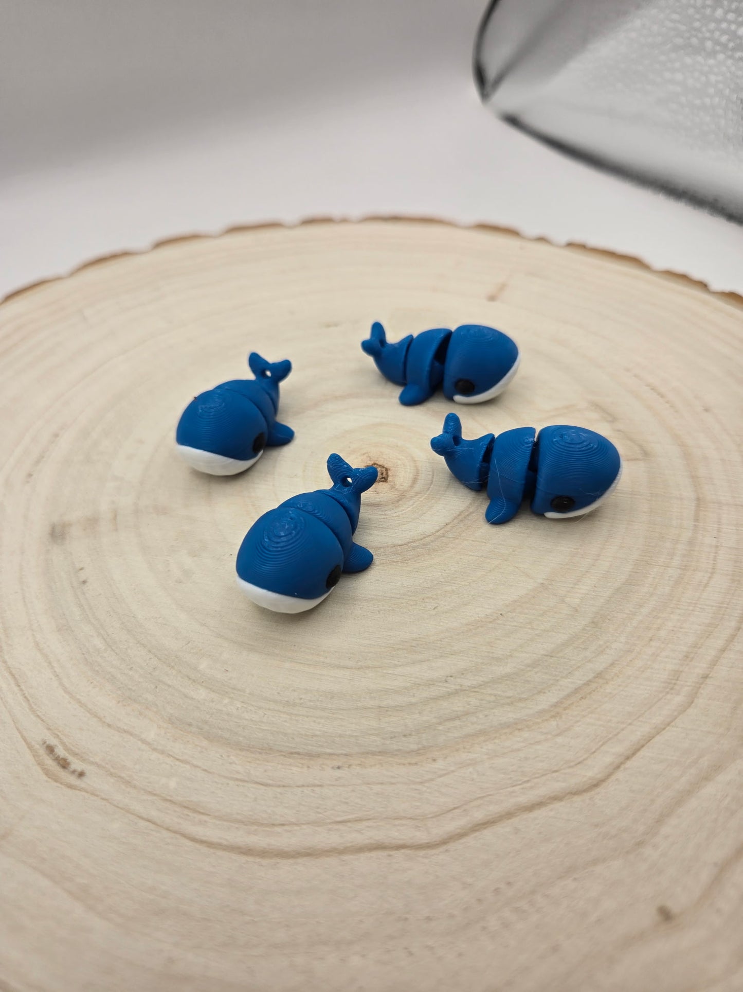 3d printed articulated Blue Whale fidget