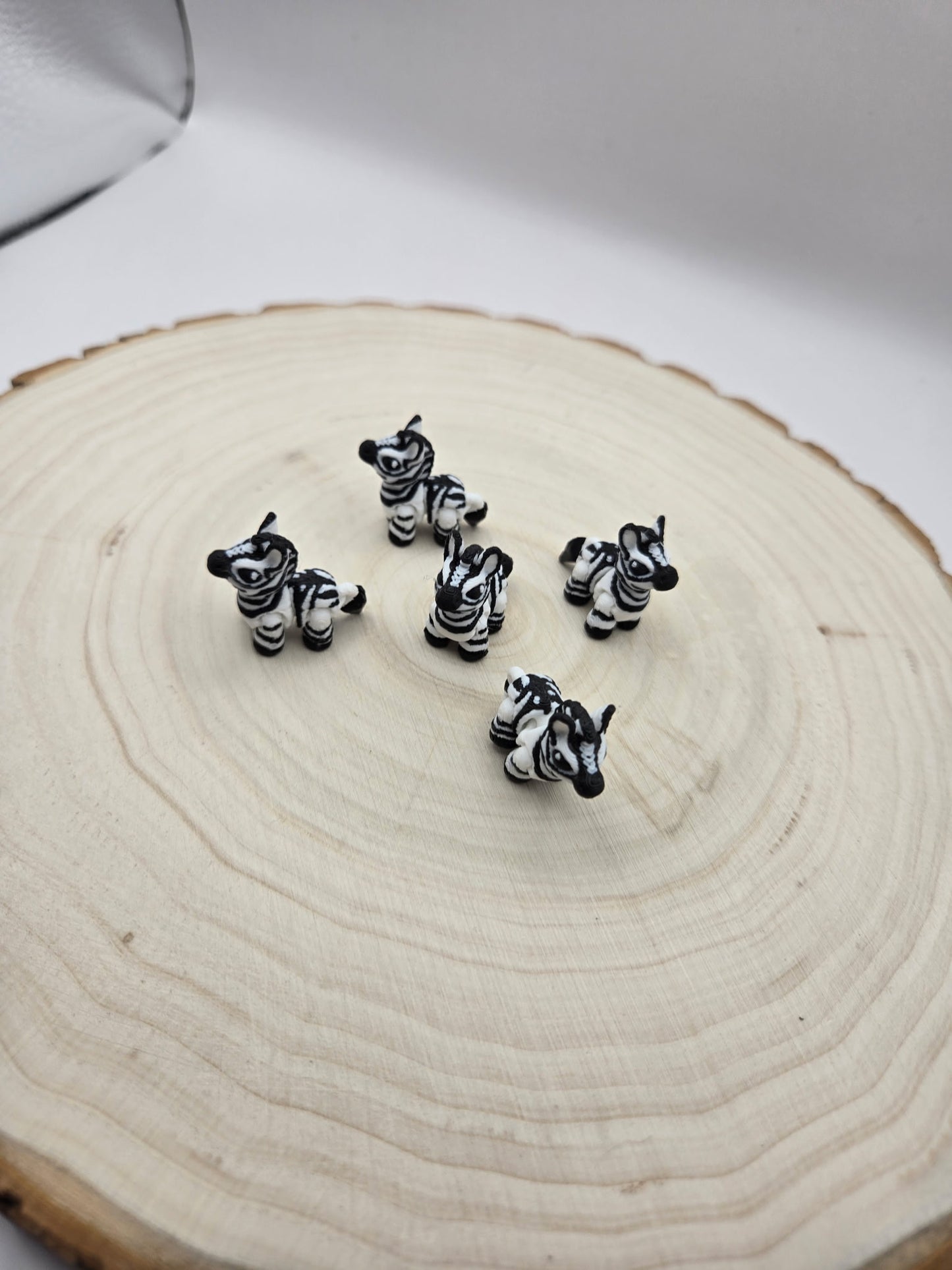 3d printed articulated mini Zebra fidget