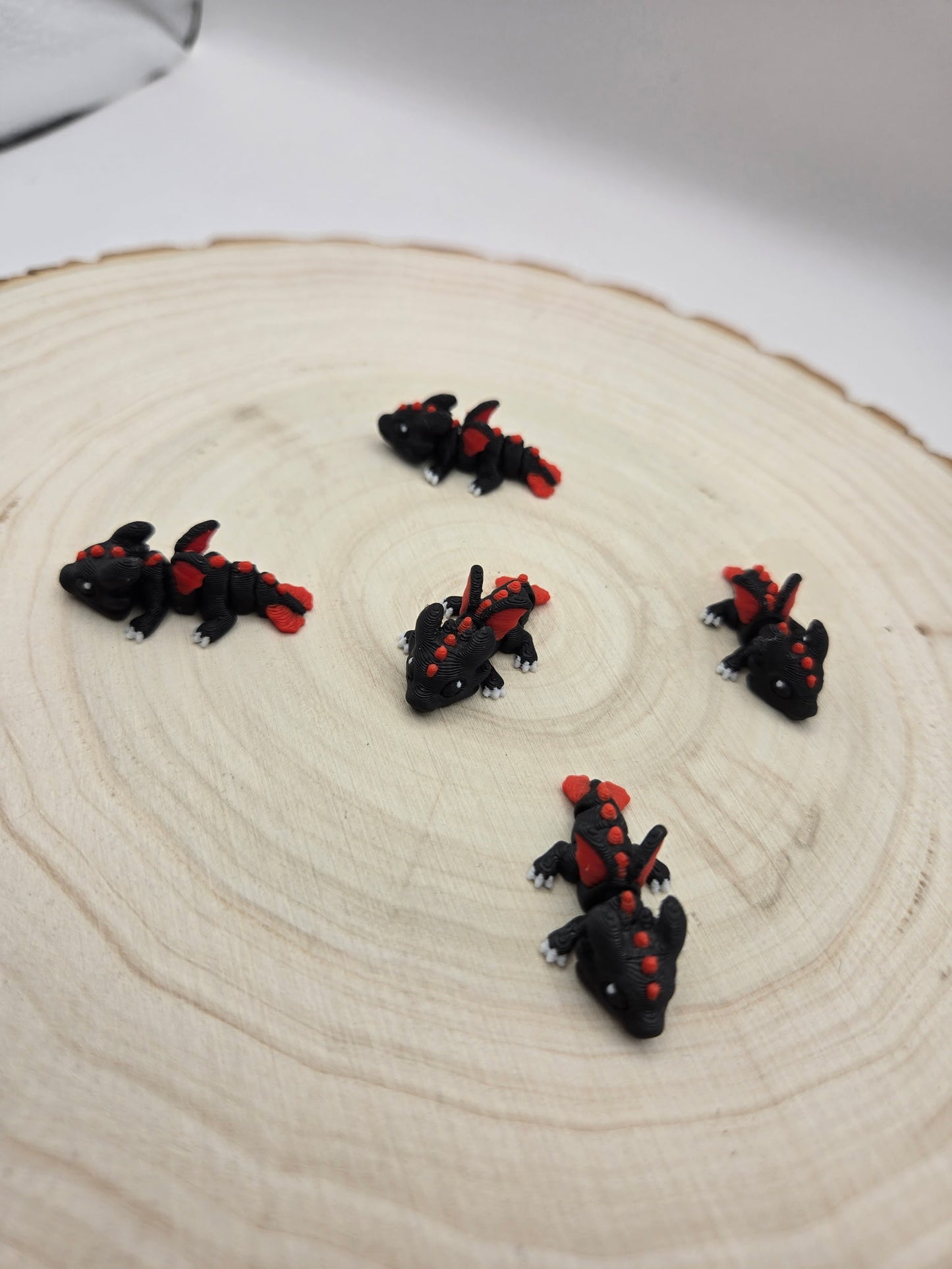 3d printed articulated mini dragon fidget