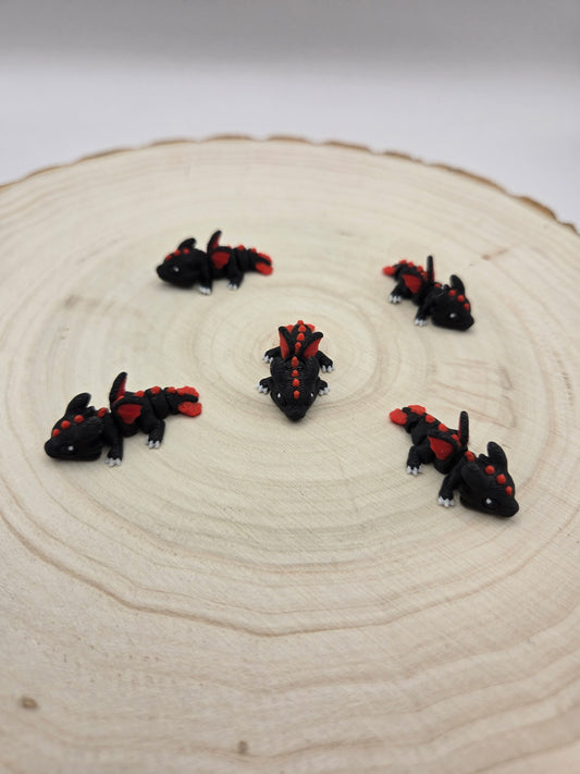 3d printed articulated mini dragon fidget