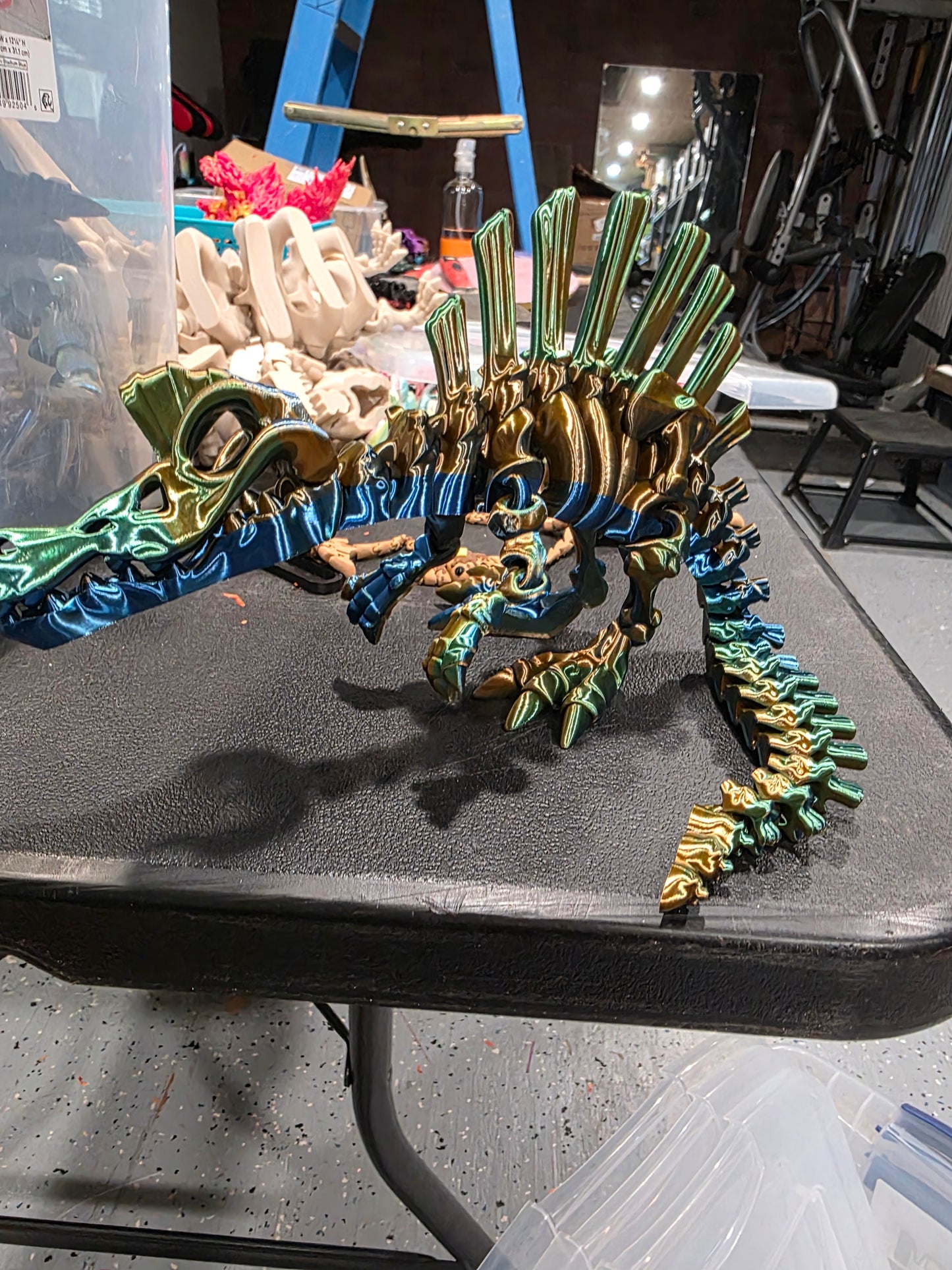 3d printed articulated Spinosaurus skeleton