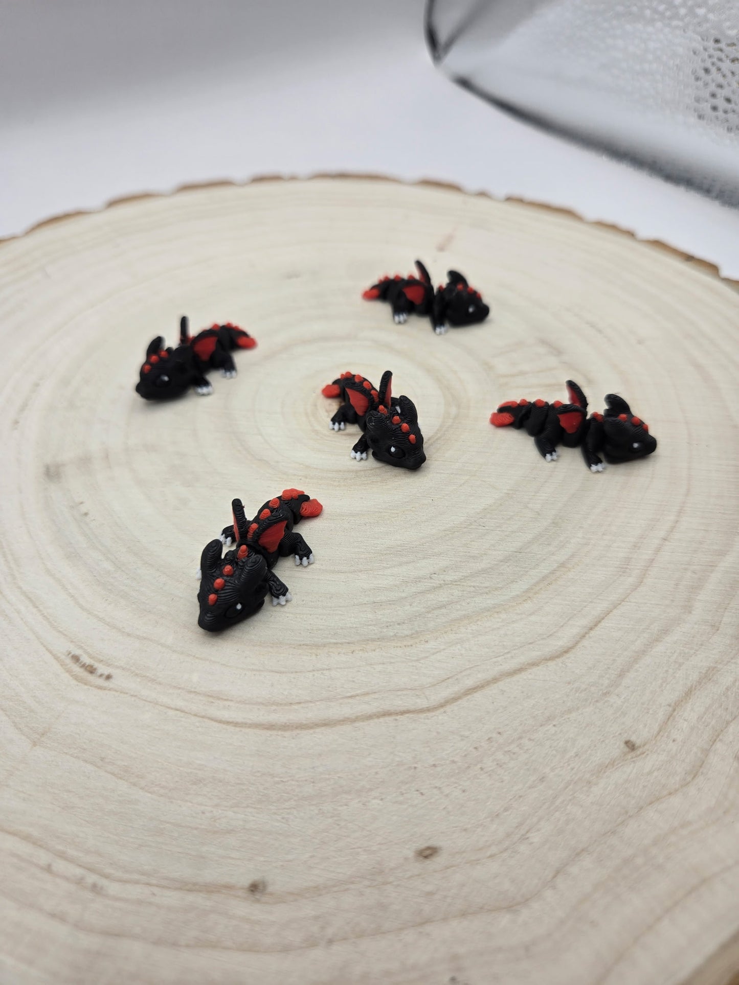 3d printed articulated mini dragon fidget
