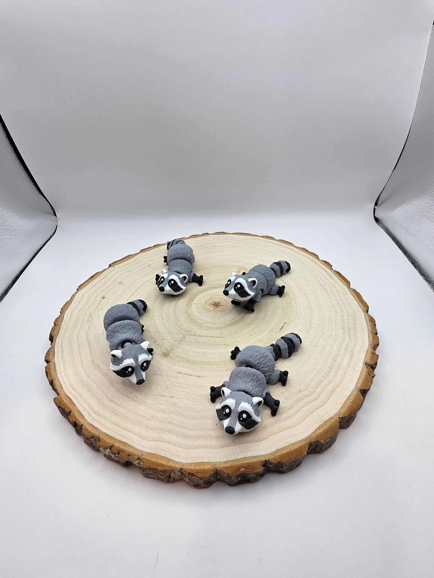 3d printed articulated racoon fidget