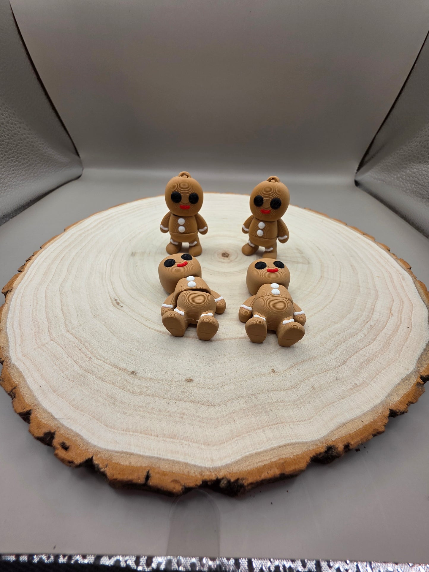 3d printed articulated gingerbread man fidget