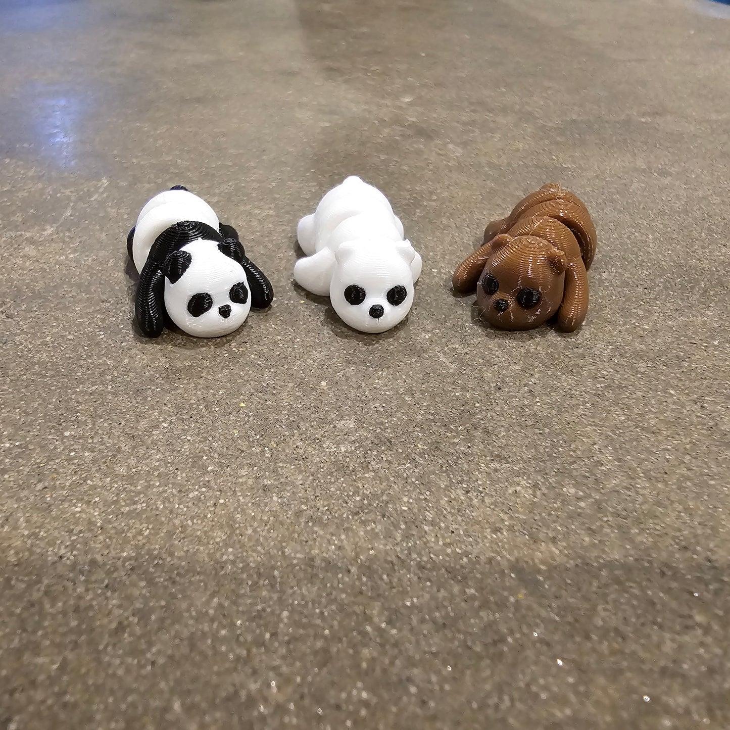 3d printed brown bear keychain