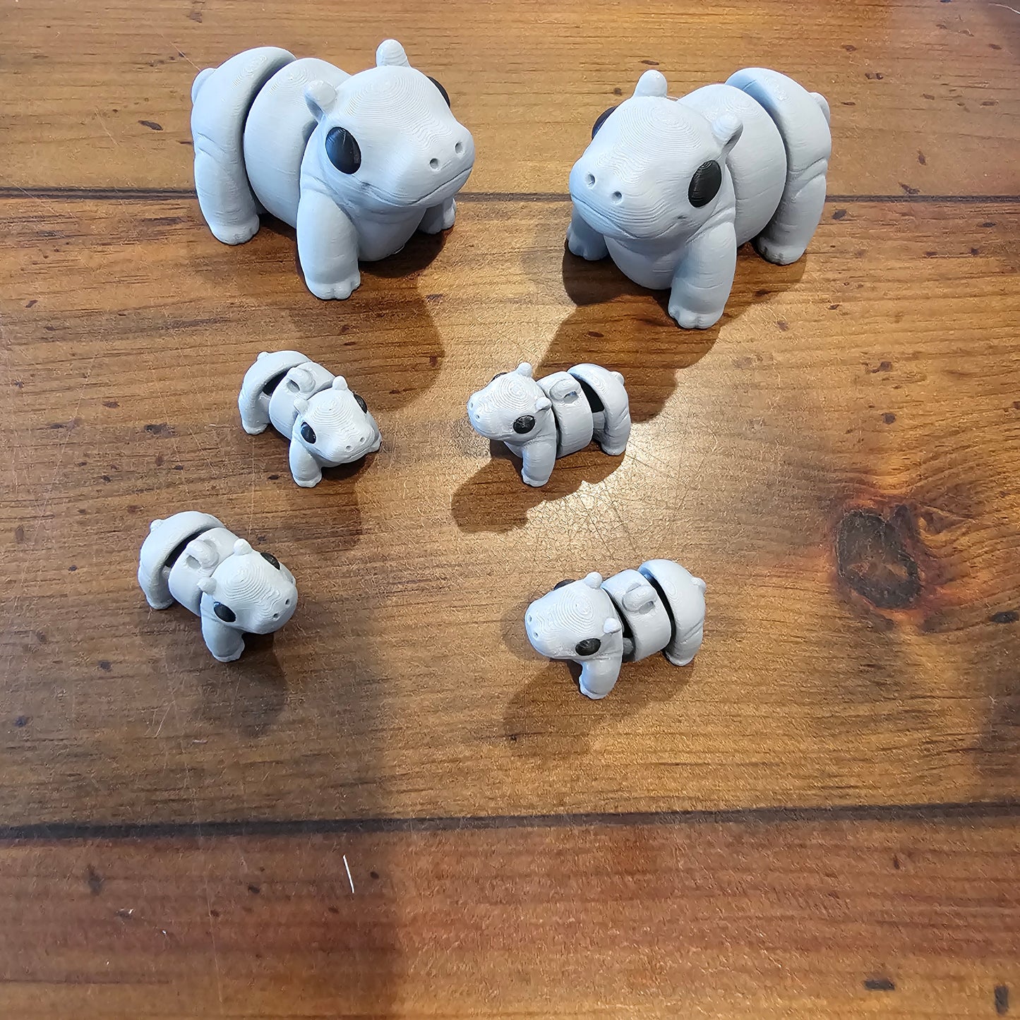 3d printed articulated hippo