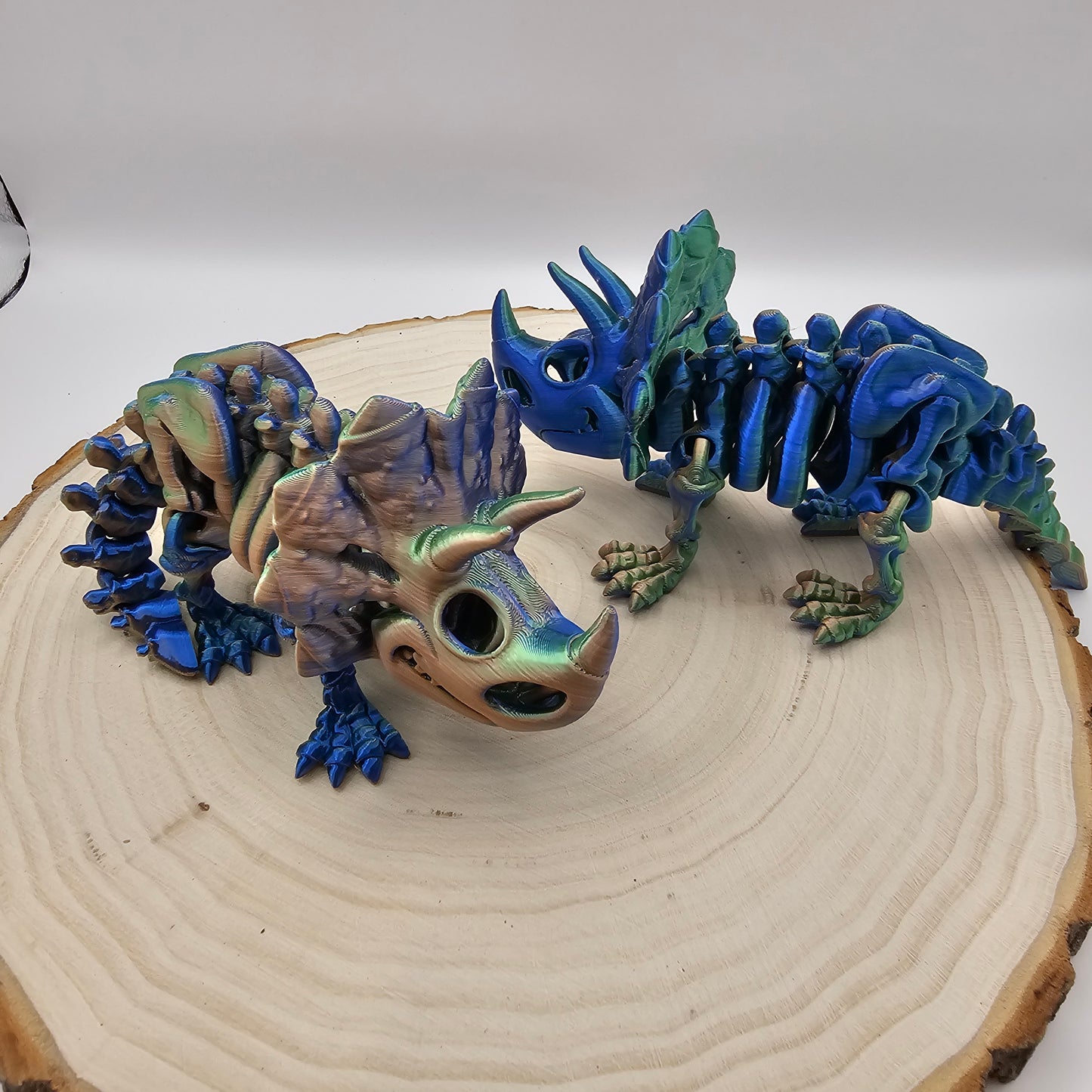 3d printed flexi Triceratops