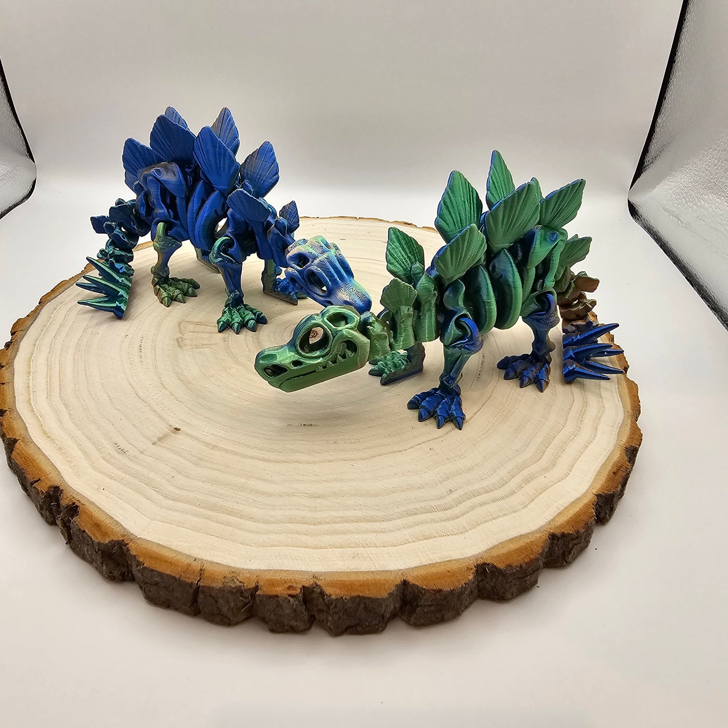 3d printed articulated stegosaurus