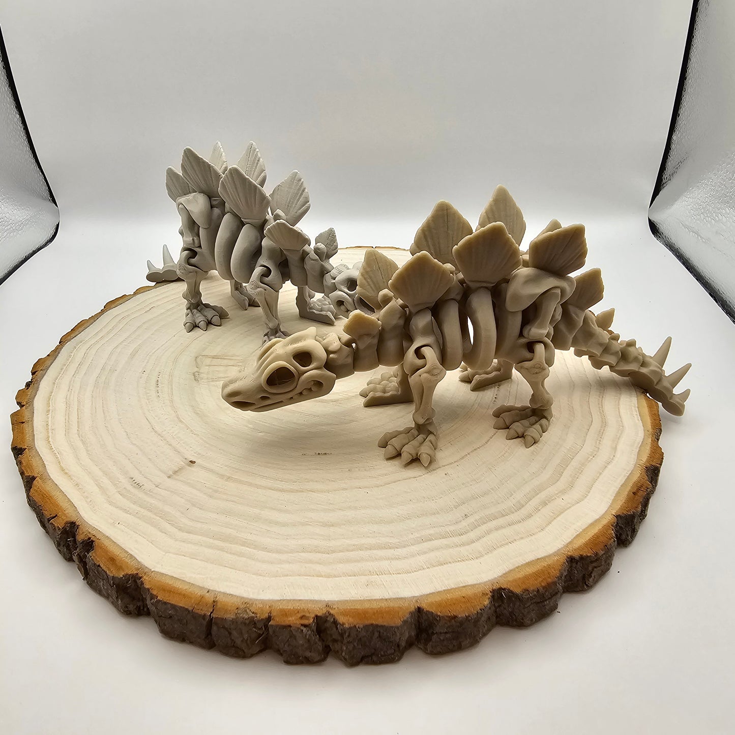 3d printed articulated stegosaurus