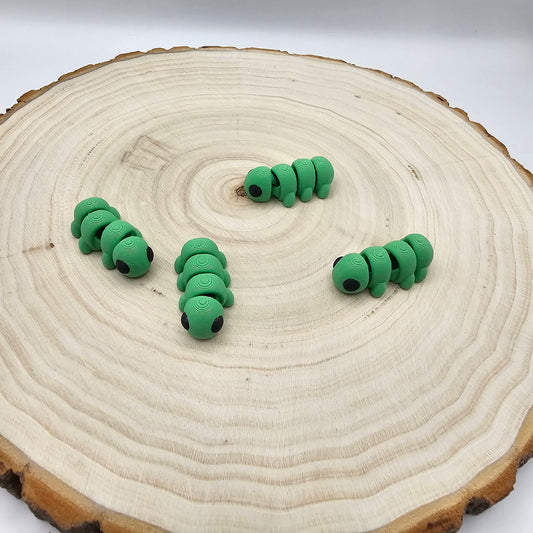 3d printed articulated caterpillar fidget