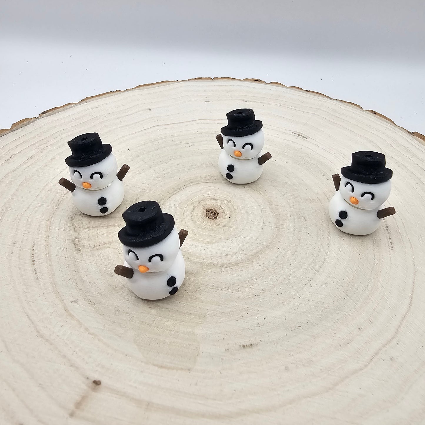 3d printed spinning snowman fidget