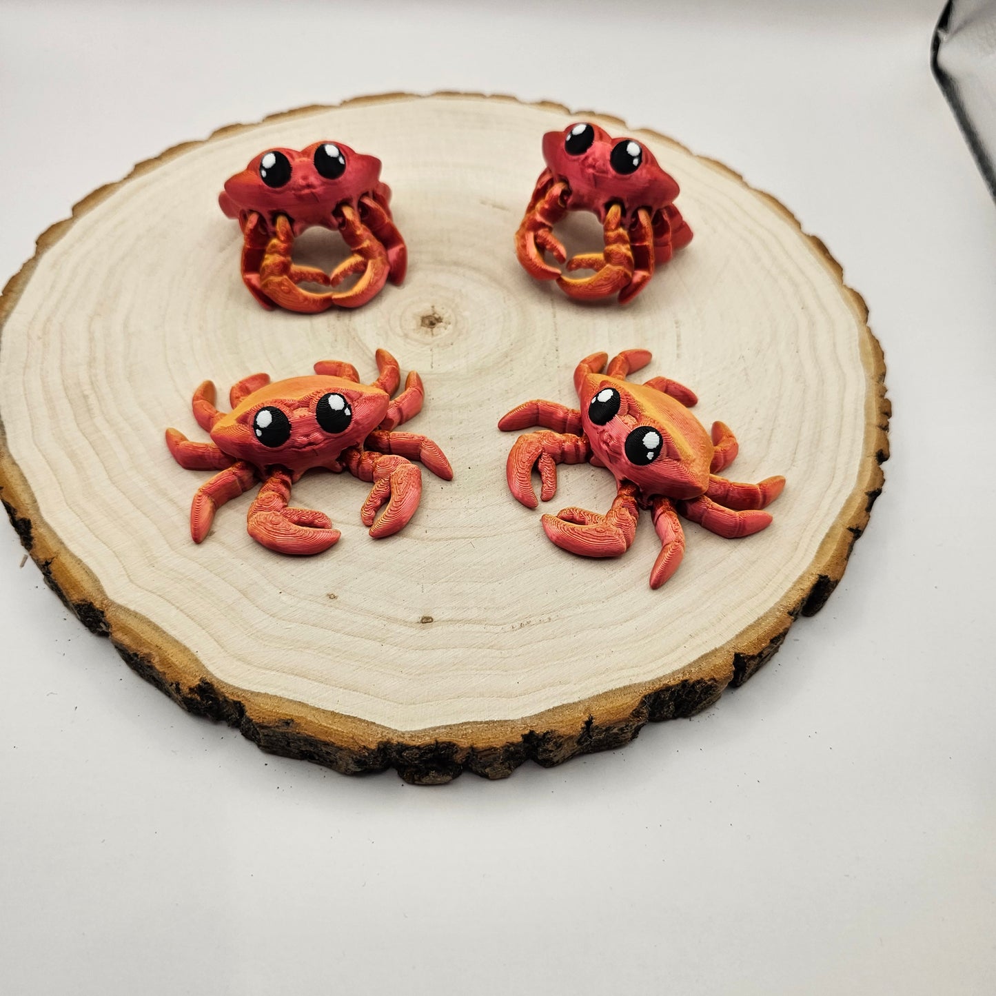 3d printed articulated crab fidget