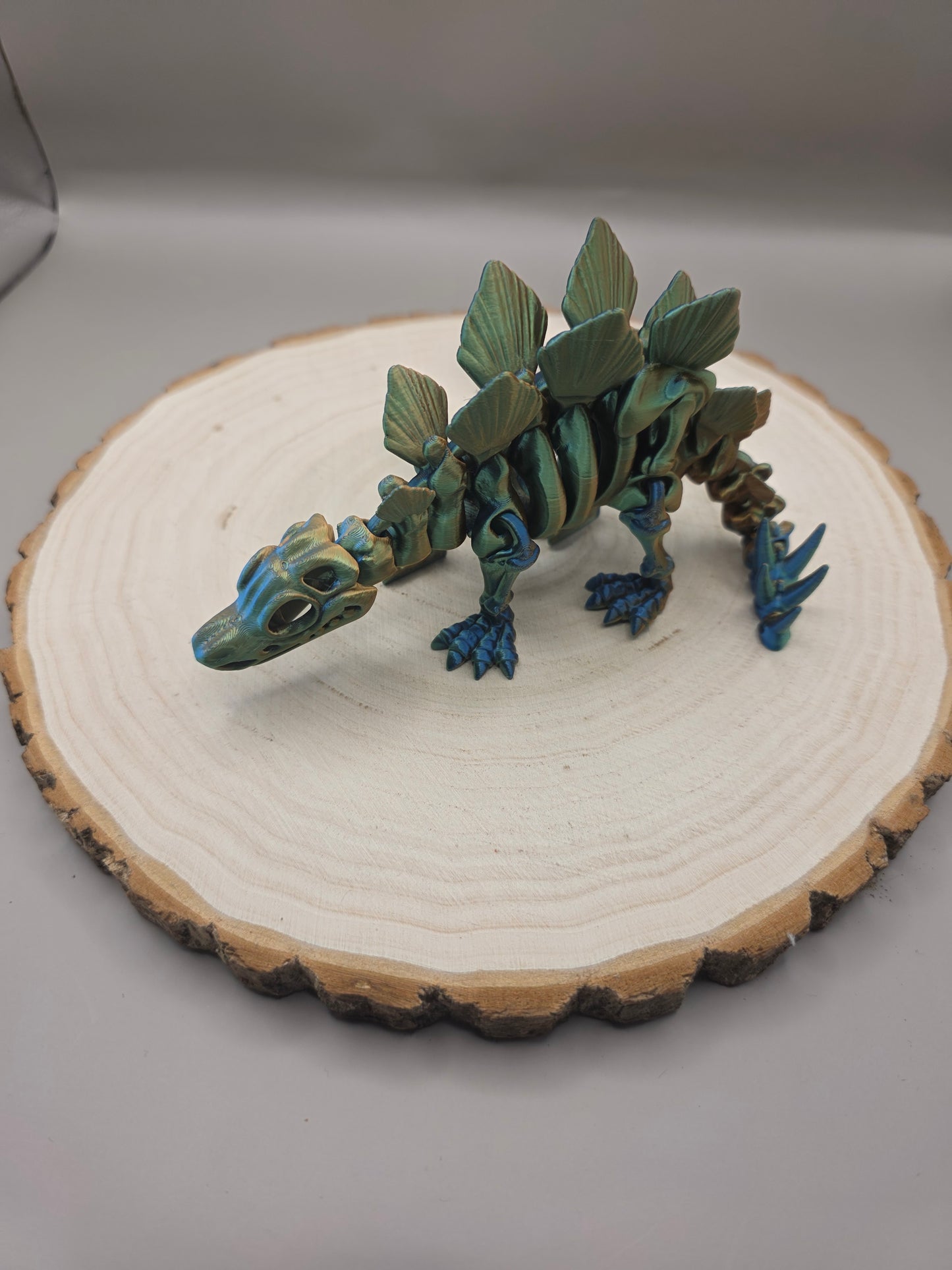 3d printed flexi Stegosaurus skeleton