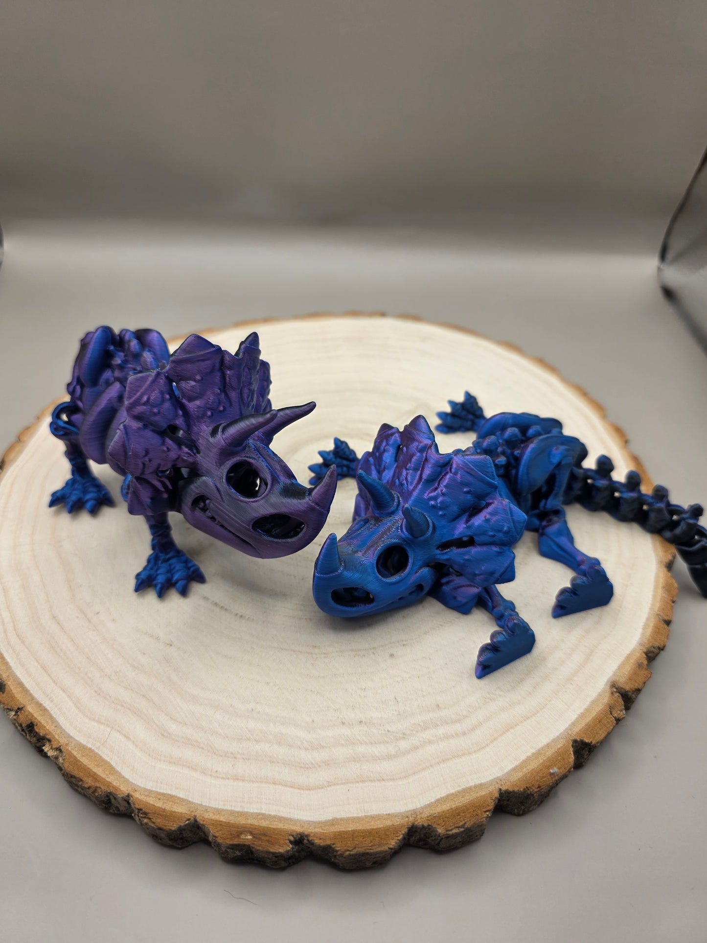 3d printed flexi Triceratops skeleton