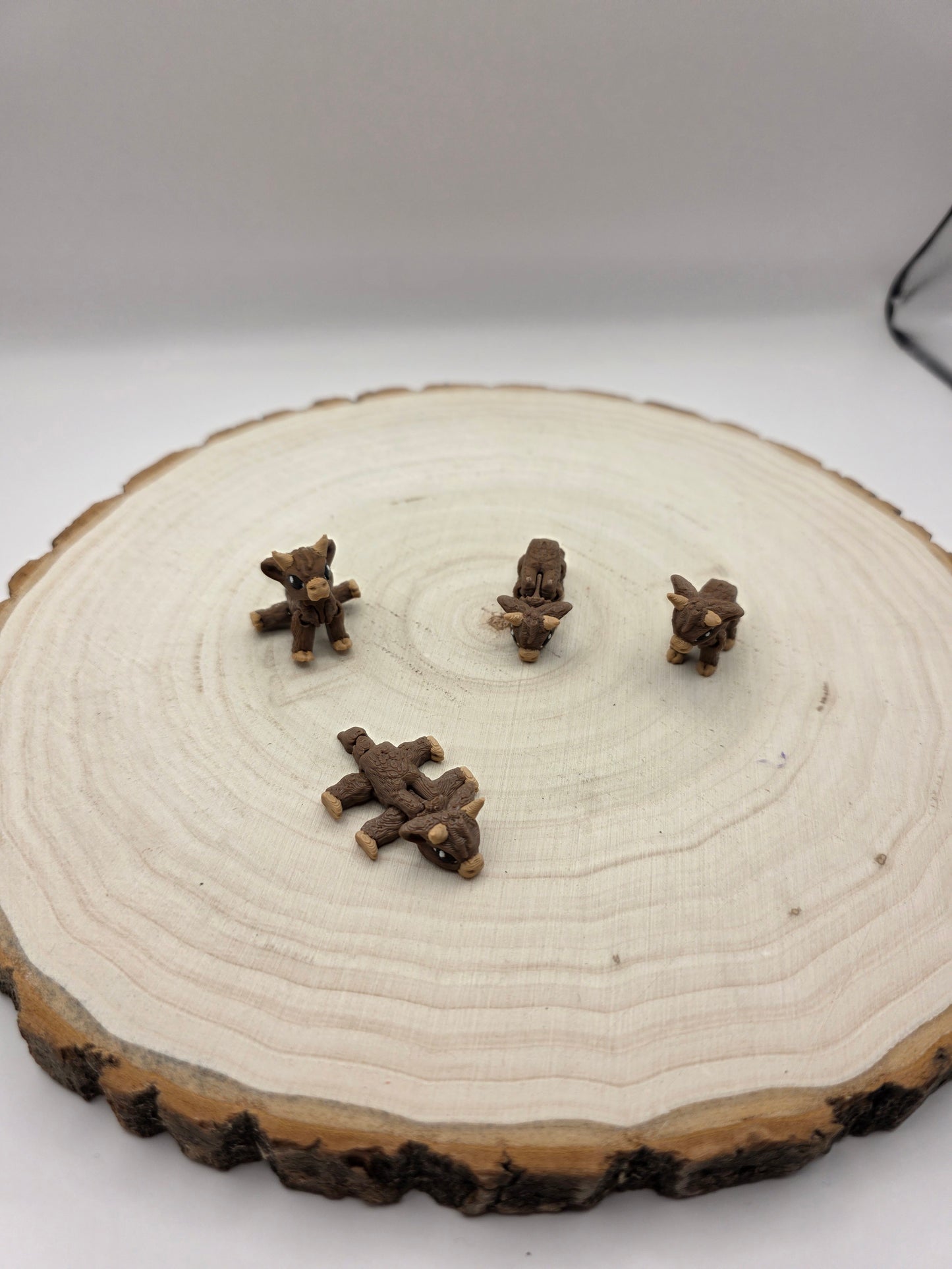 3d printed articulated Highland cow fidget