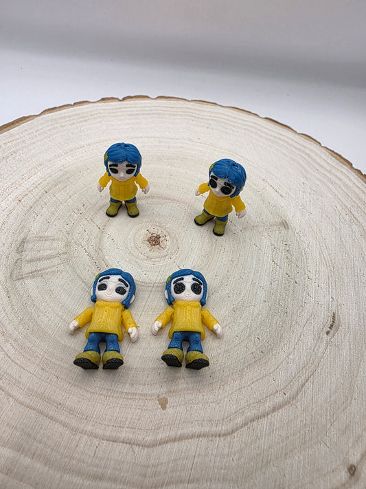 3d printed articulated Coraline fidget