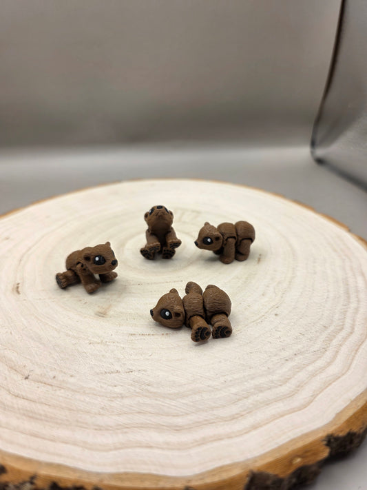 3d printed articulated Bear fidgets