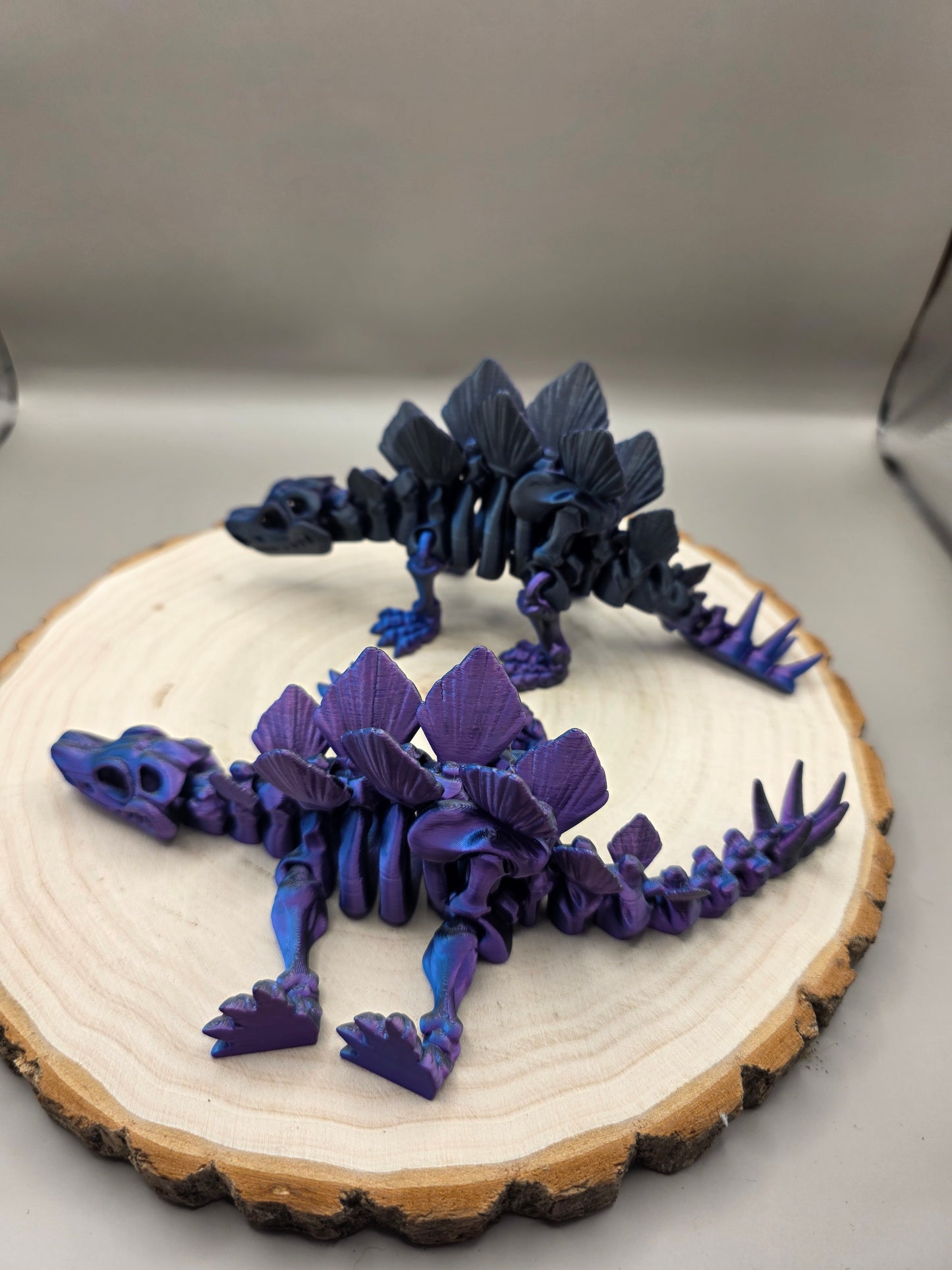 3d printed flexi Stegosaurus skeleton