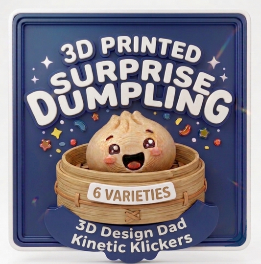 3D Printed Surprise Dumpling Kinetic Klicker