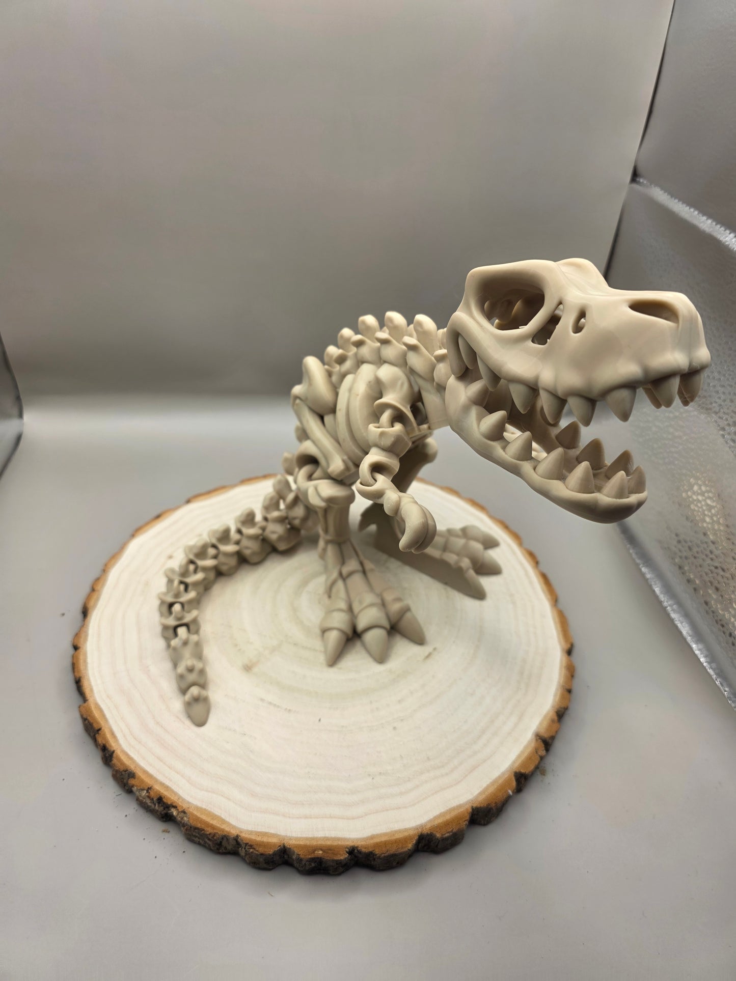 3d printed flexi T-rex skeleton