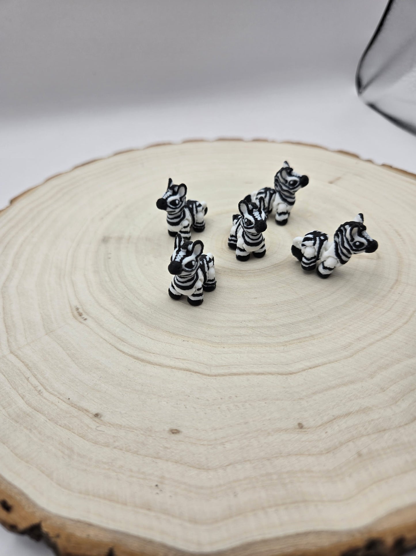 3d printed articulated mini Zebra fidget