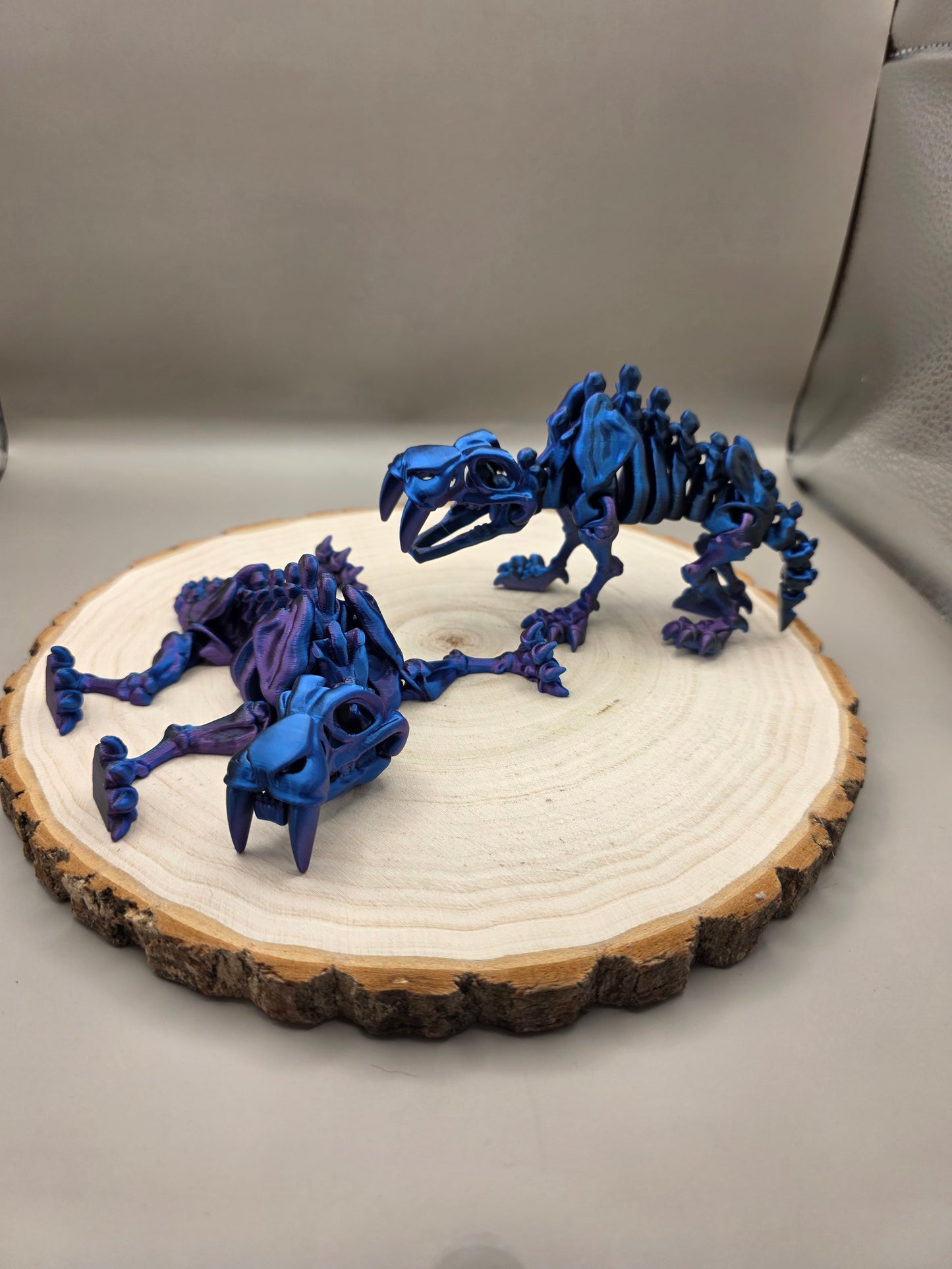 3d printed flexi Saber Tooth Tiger skeleton