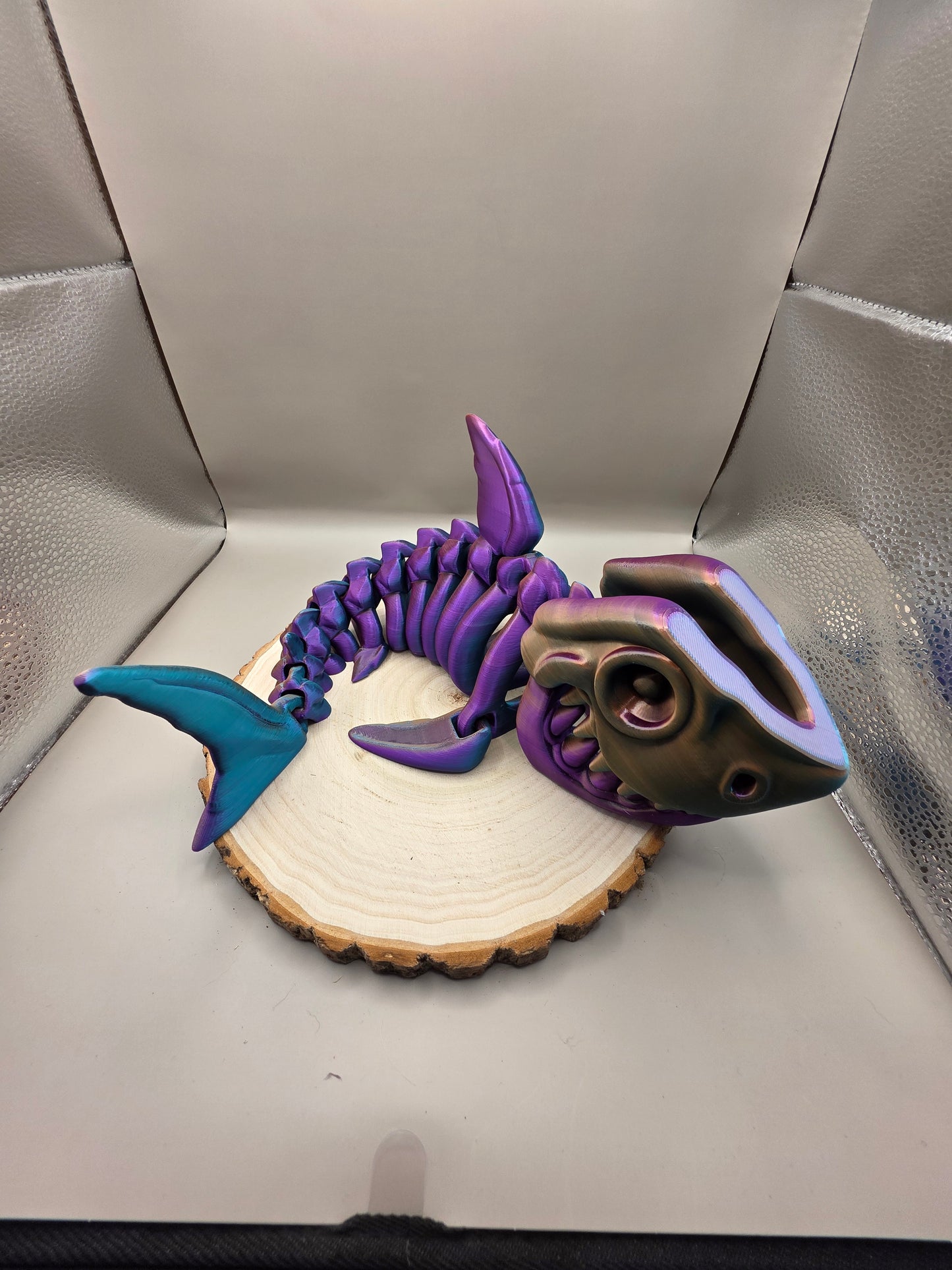 3d printed articulated shark skeleton