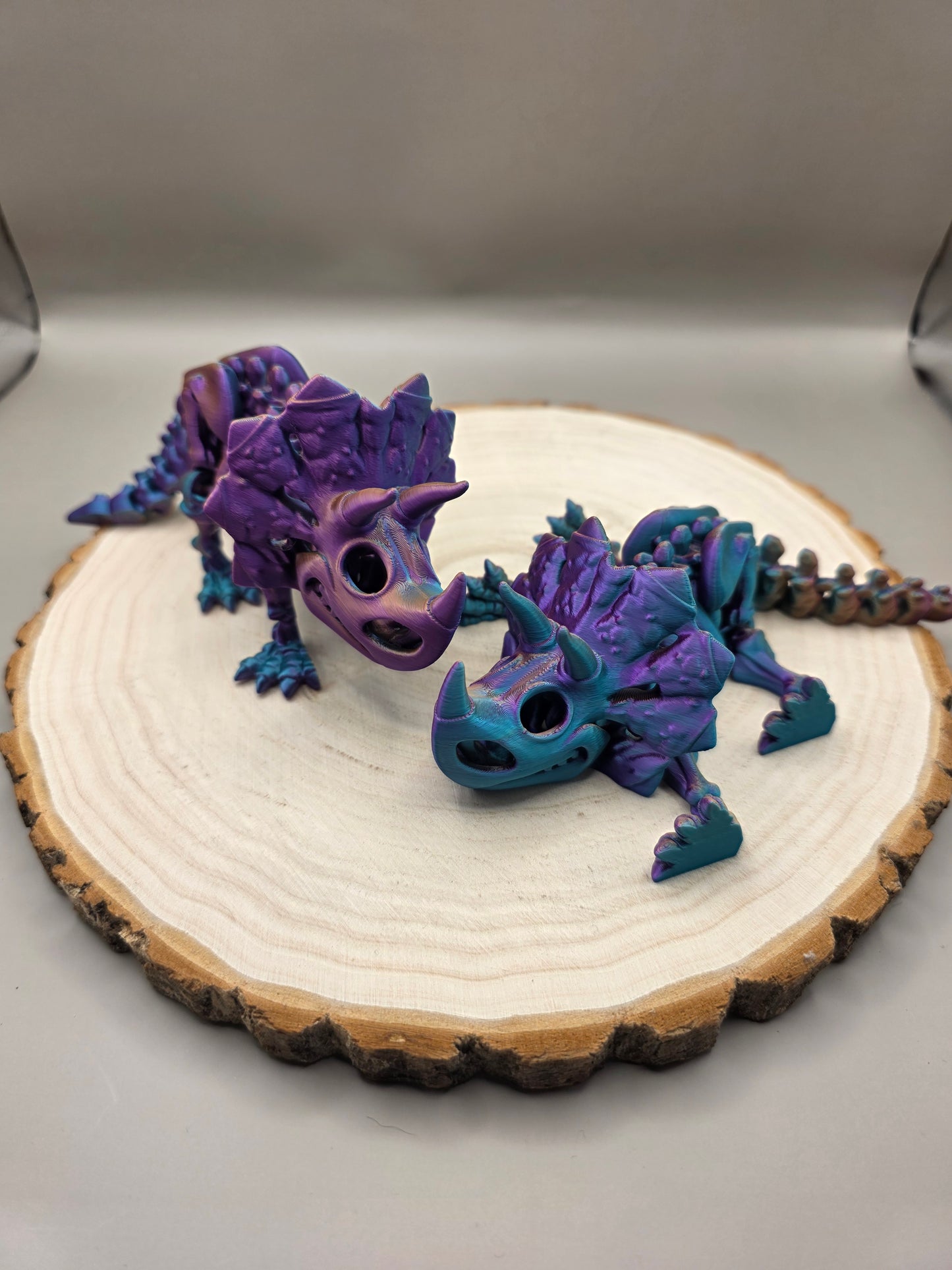 3d printed flexi Triceratops skeleton