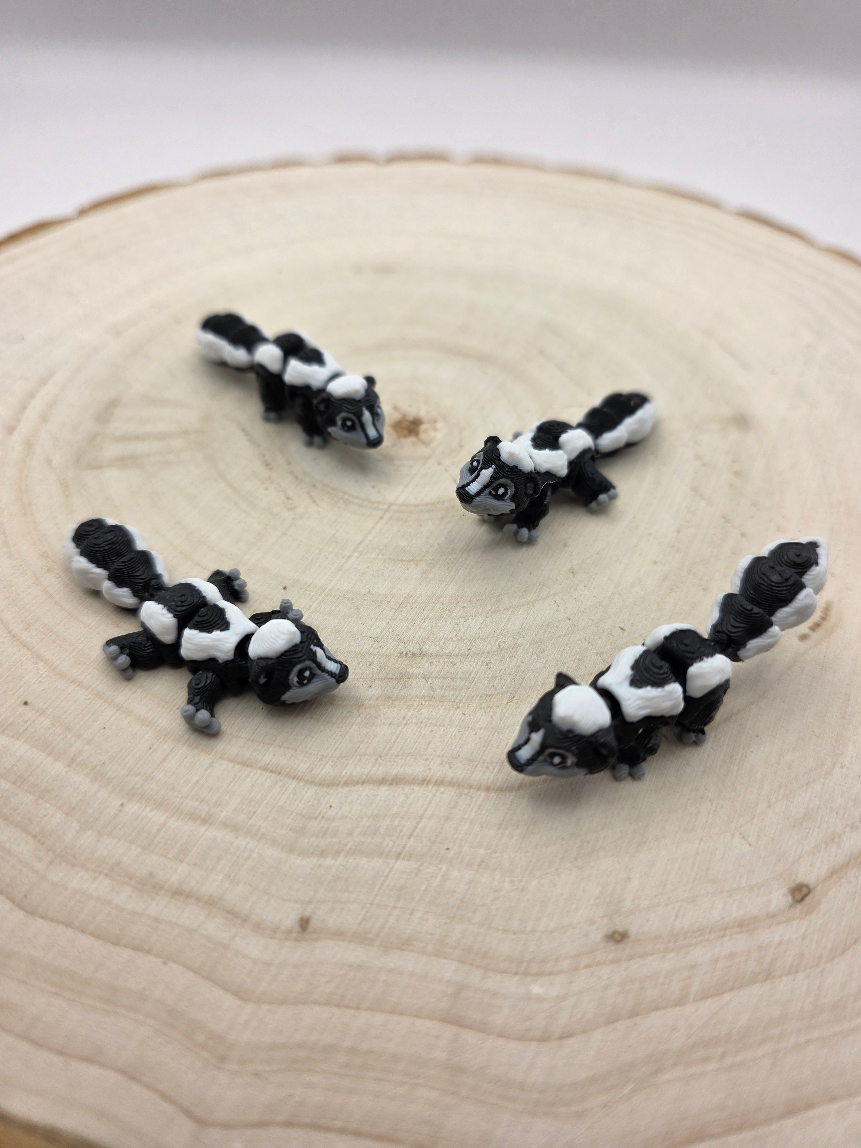 3D Printed Articulated Skunk Fidget – 3d Design Dad