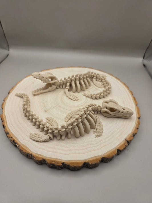 3d printed flexi Mosasaurus skeleton