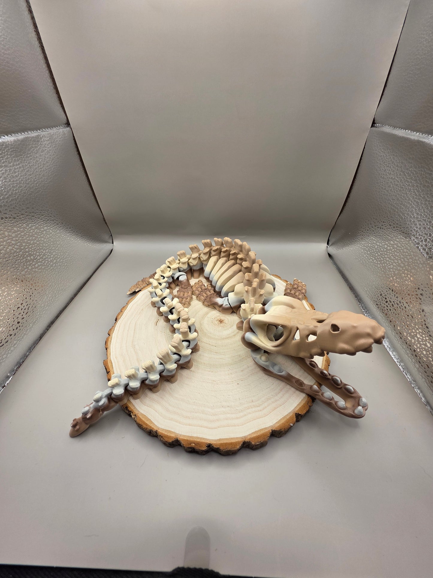 3D Printed Articulated Mosasaurus Skeleton