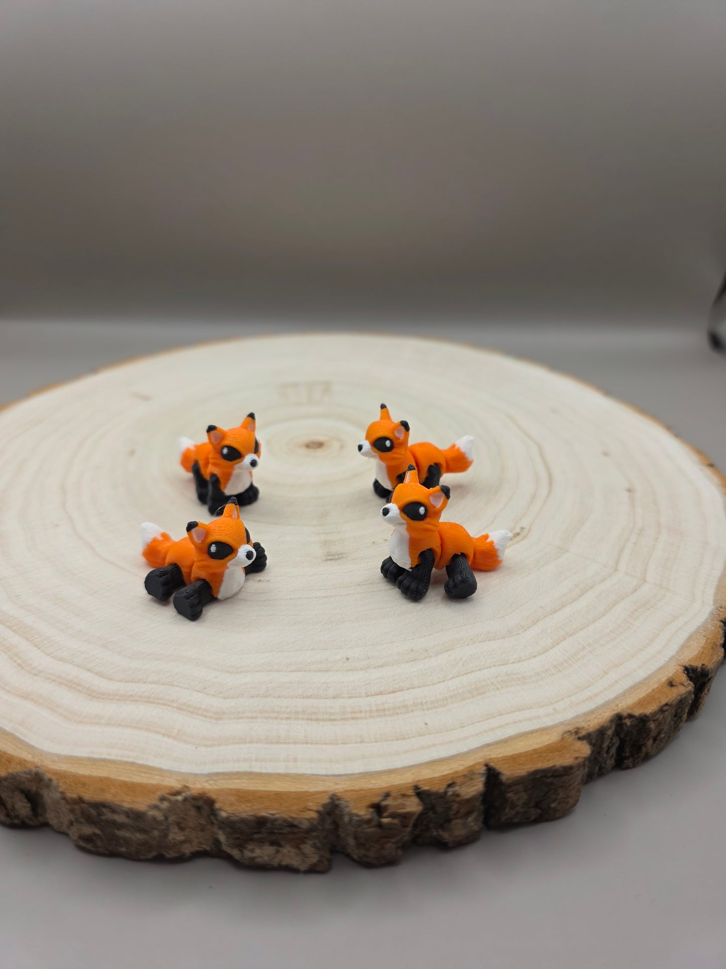 3d printed fox keychain