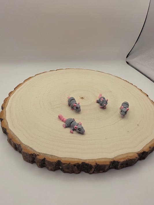 3d printed articulated Rat fidget