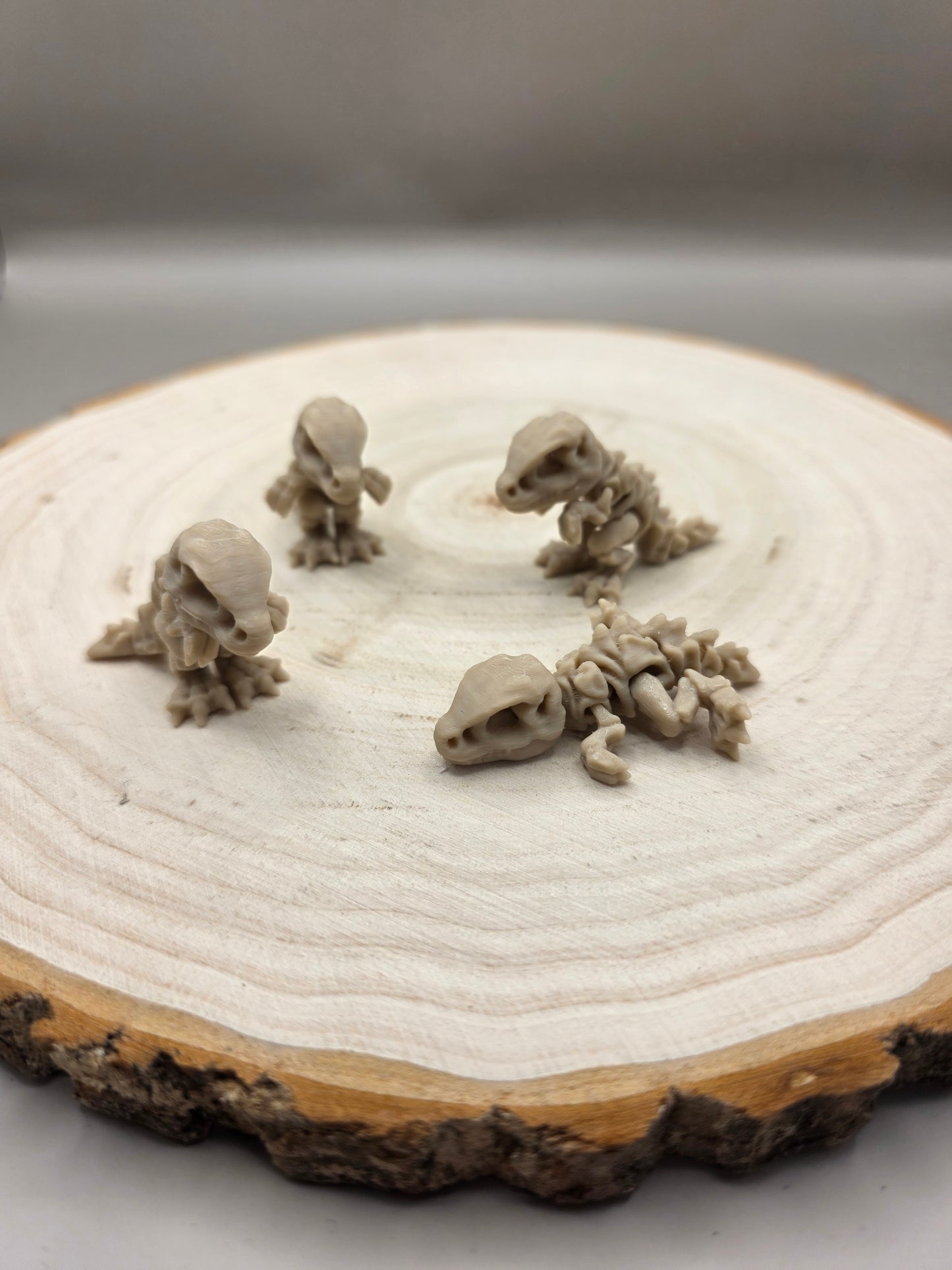 3d printed T-rex keychain