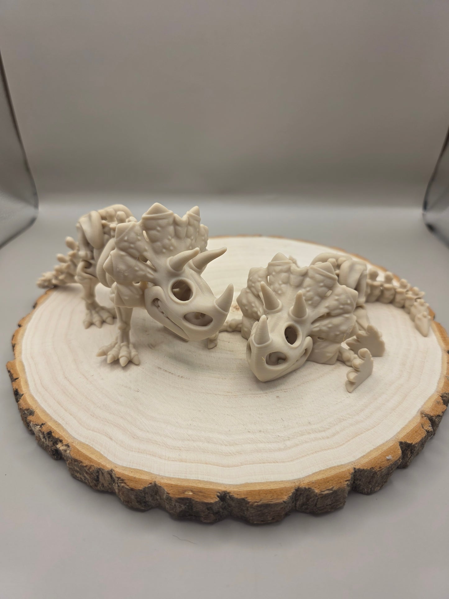 3d printed flexi Triceratops skeleton