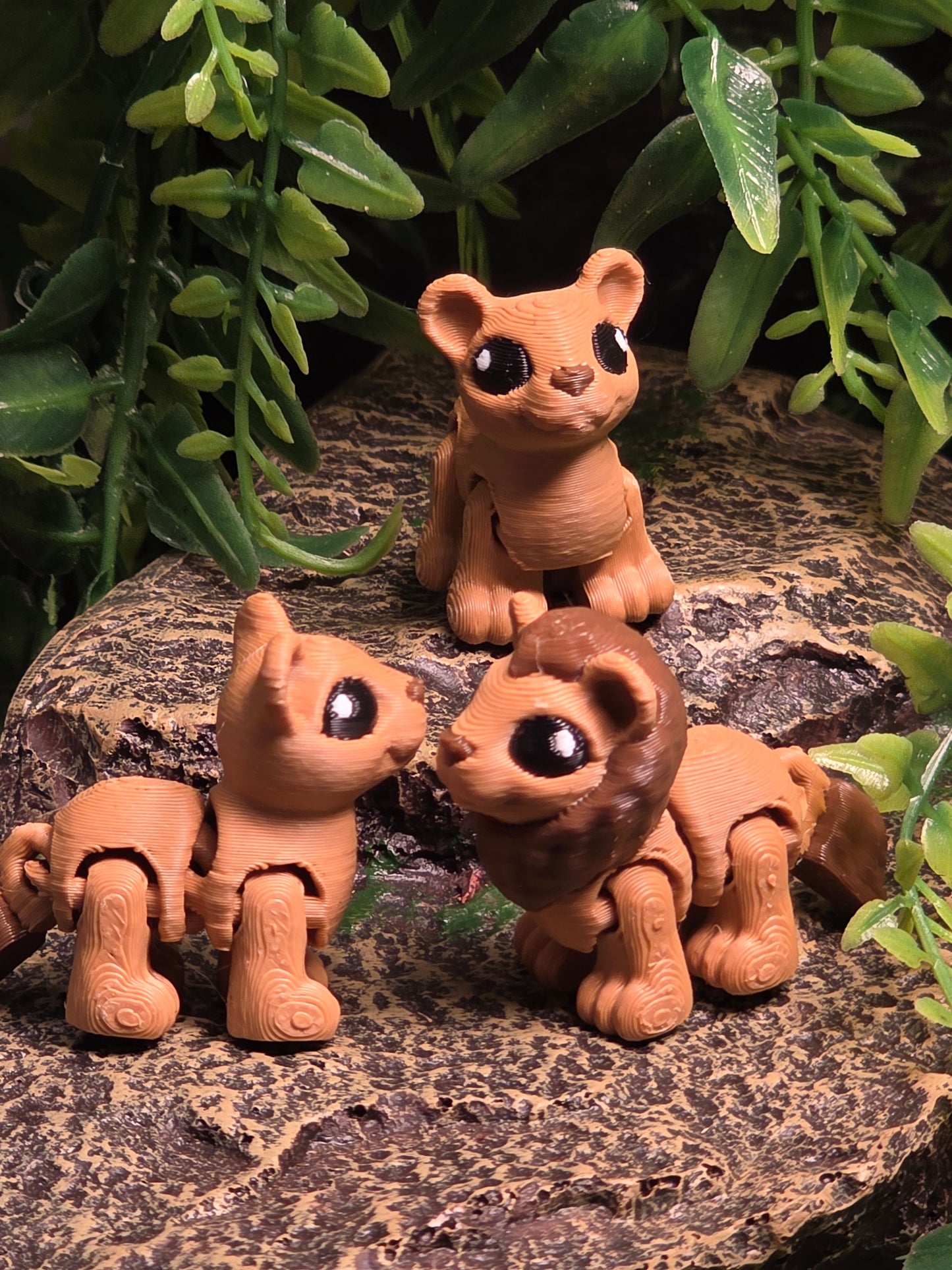 3d printed articulated lion fidget