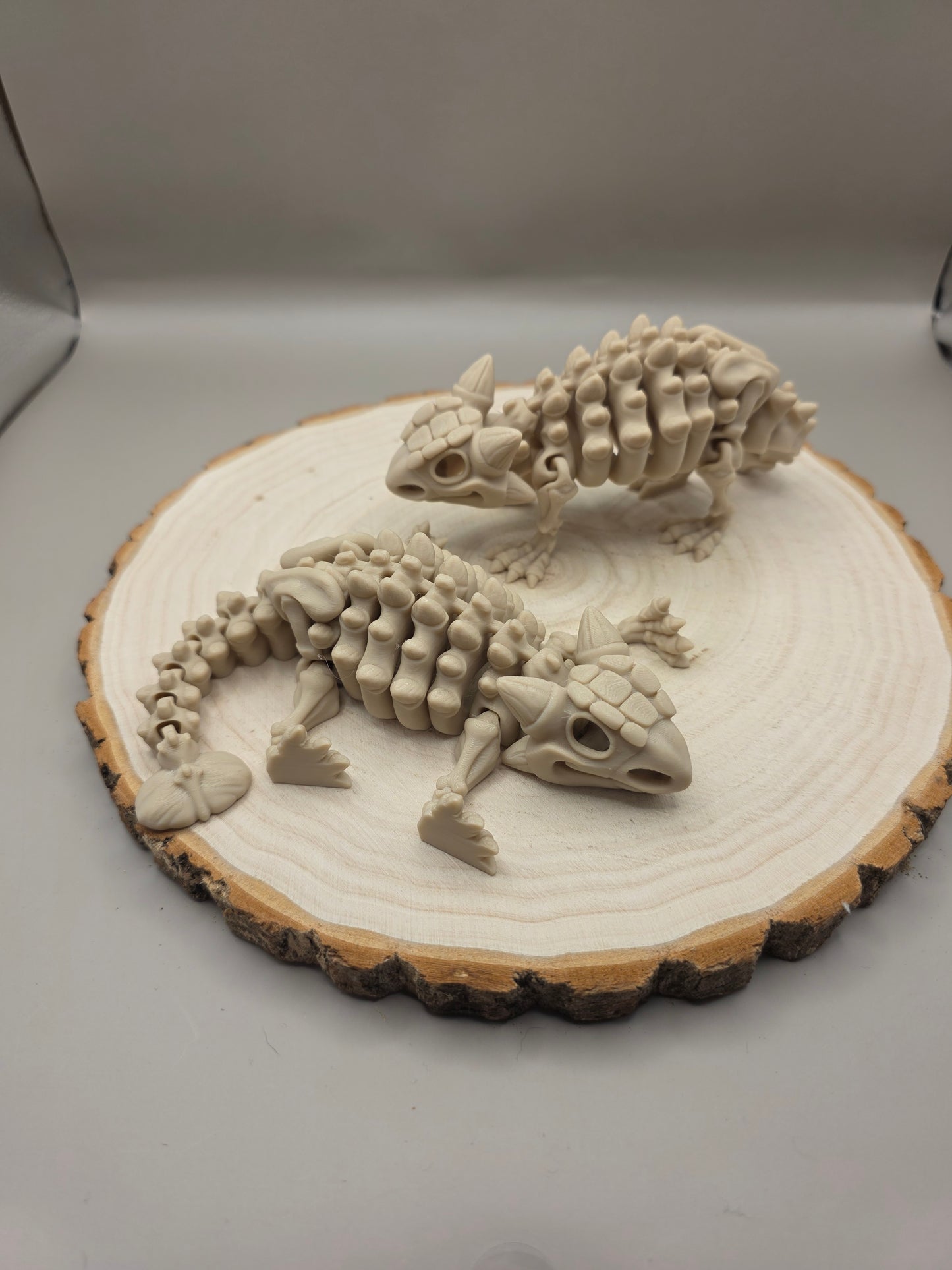 3d printed flexi ankylosaurus skeleton