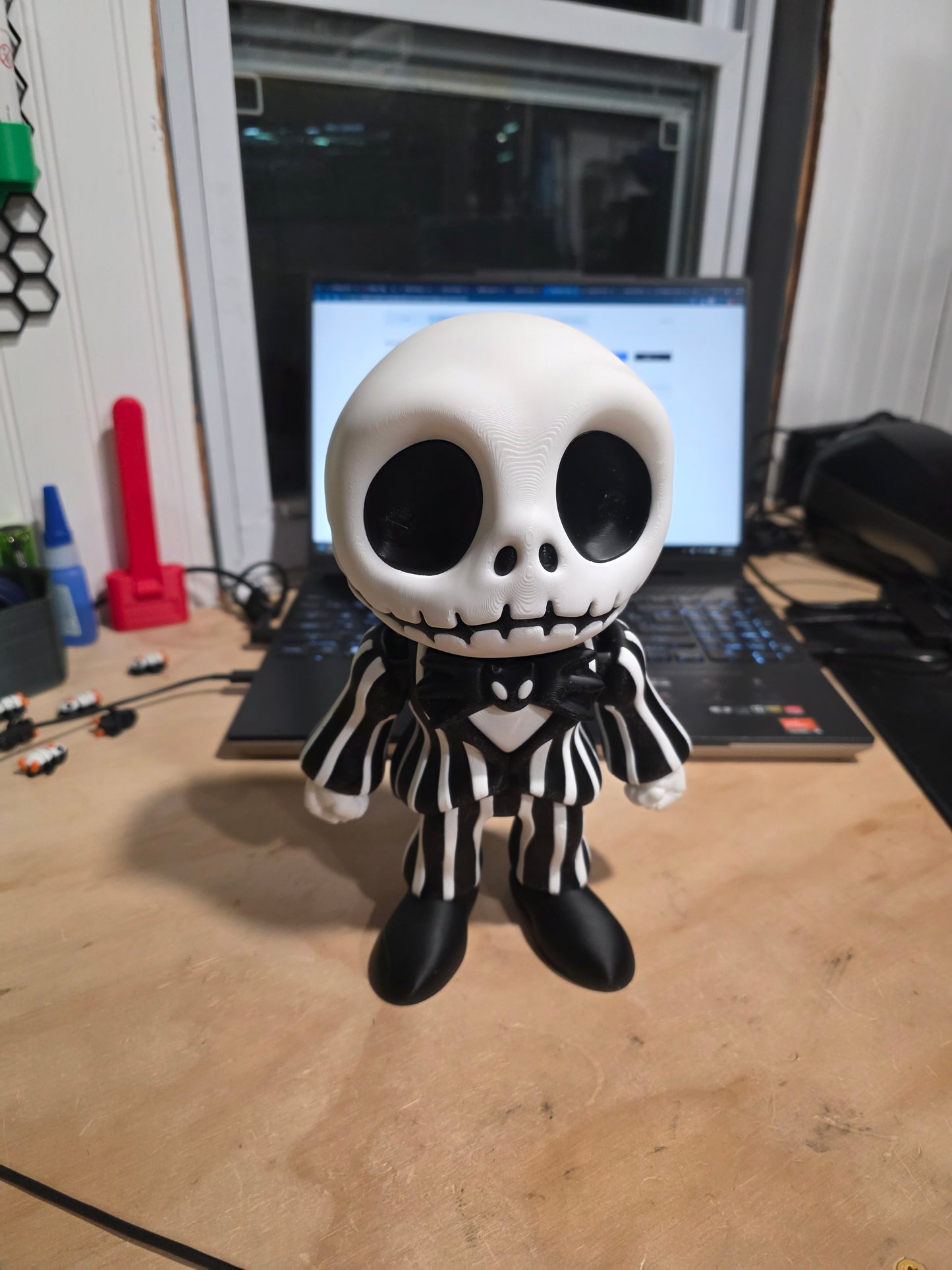 3d printed articulated Jack Skellington fidget