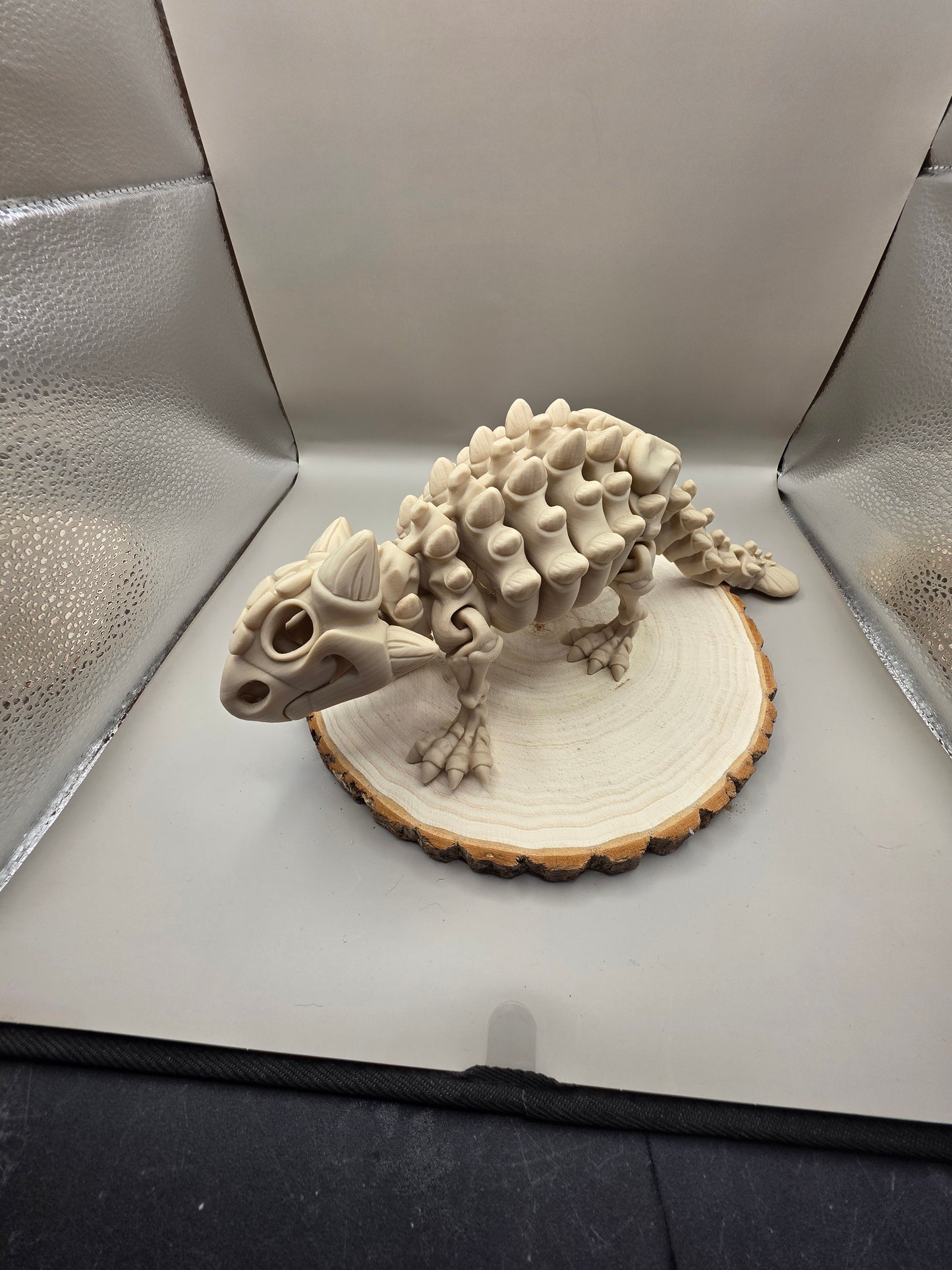 3d printed flexi ankylosaurus skeleton