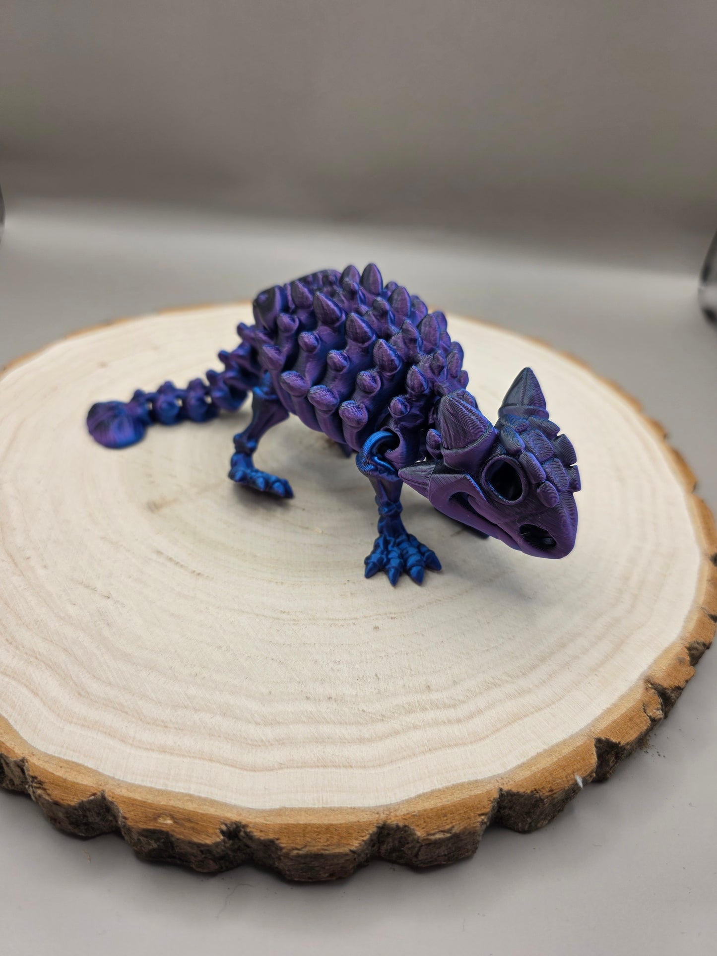 3d printed flexi ankylosaurus skeleton
