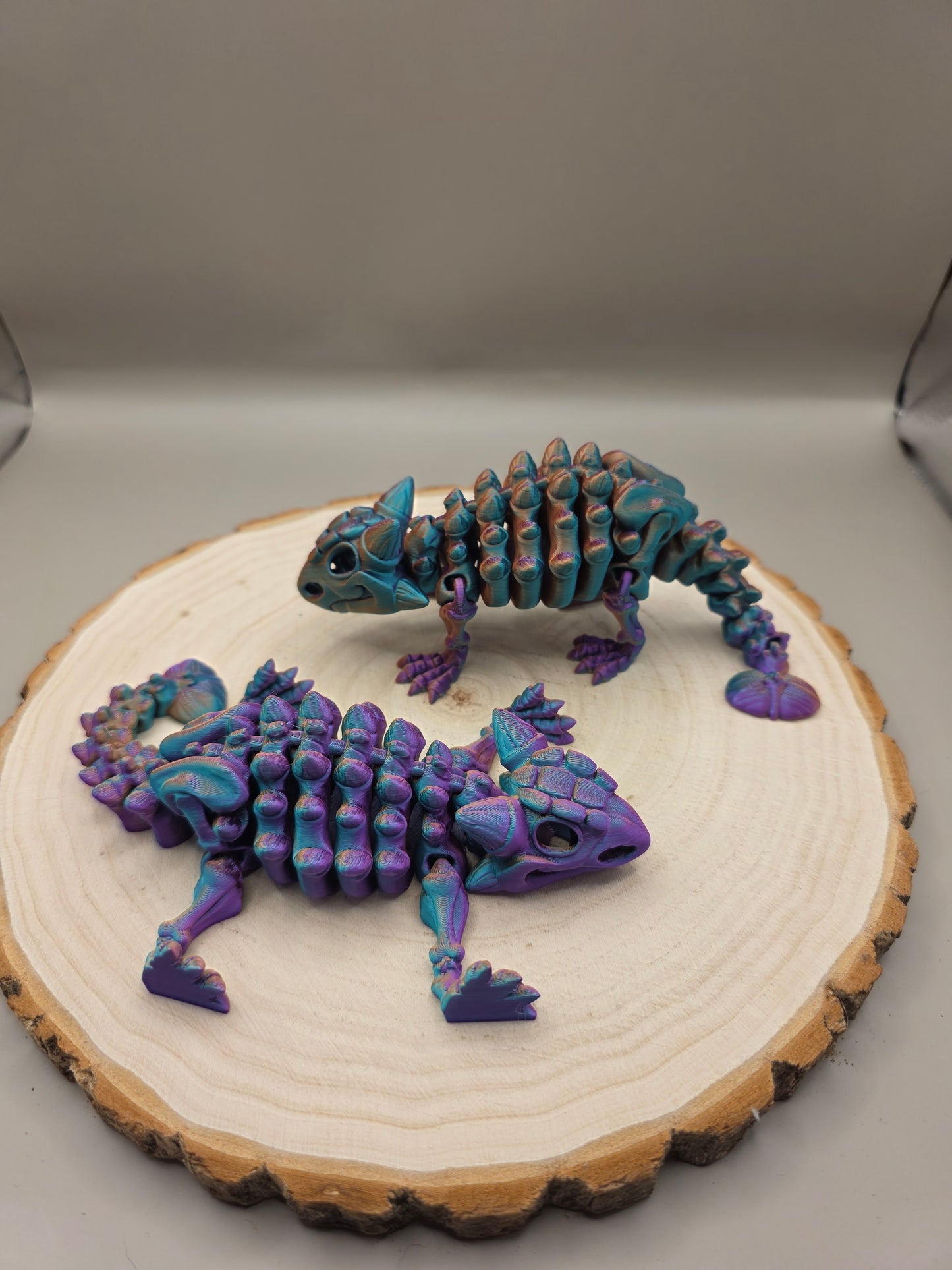 3d printed flexi ankylosaurus skeleton